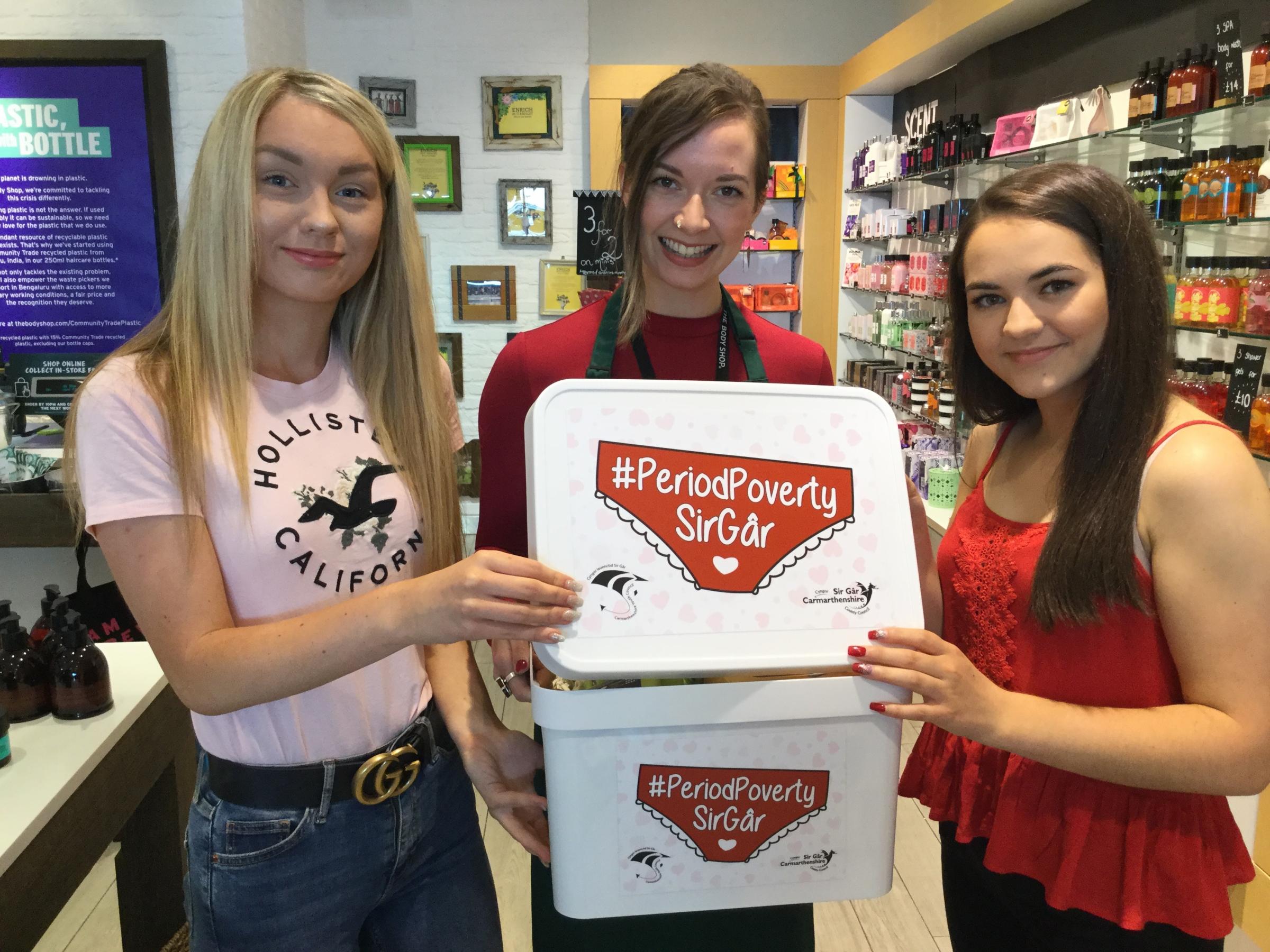 The Body Shop Supports Period Poverty Campaign South Wales Guardian